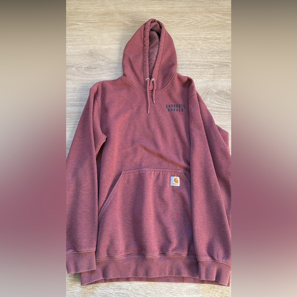 Carhartt Men's Brick Red Hoodie